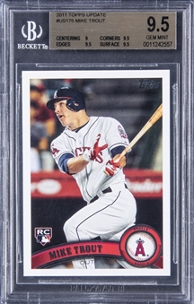 2011 Topps Update #US175 Mike Trout Rookie Card - BGS GEM MINT 9.5